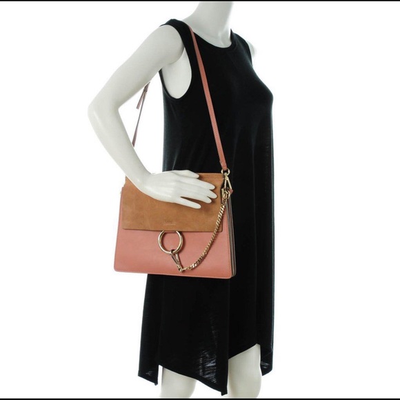 Chloe Medium Faye Shoulder Bag - Misty Rose - Picture 12 of 12